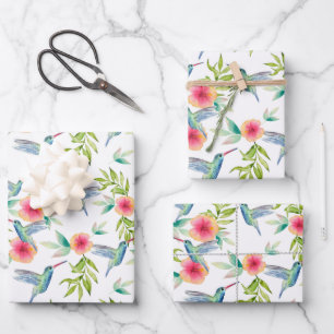 Hummingbird Wrapping Paper, Bird Gift Wrap