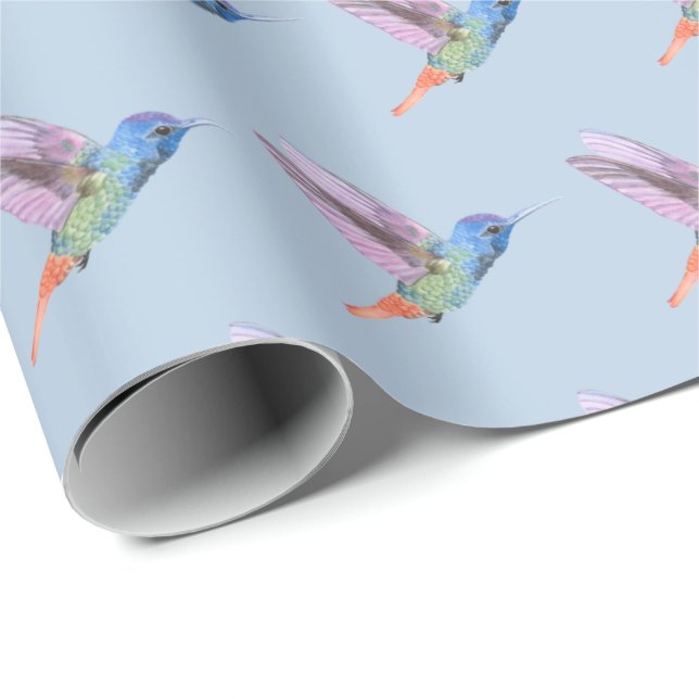 Hummingbird Wrapping Paper Gift Wrap Birthday (Roll Corner)