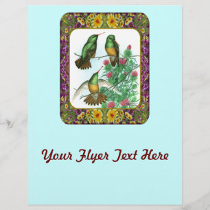 Hummingbirds and Flowers #1 Flyer
