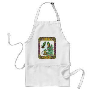 Hummingbirds and Flowers #1 Standard Apron