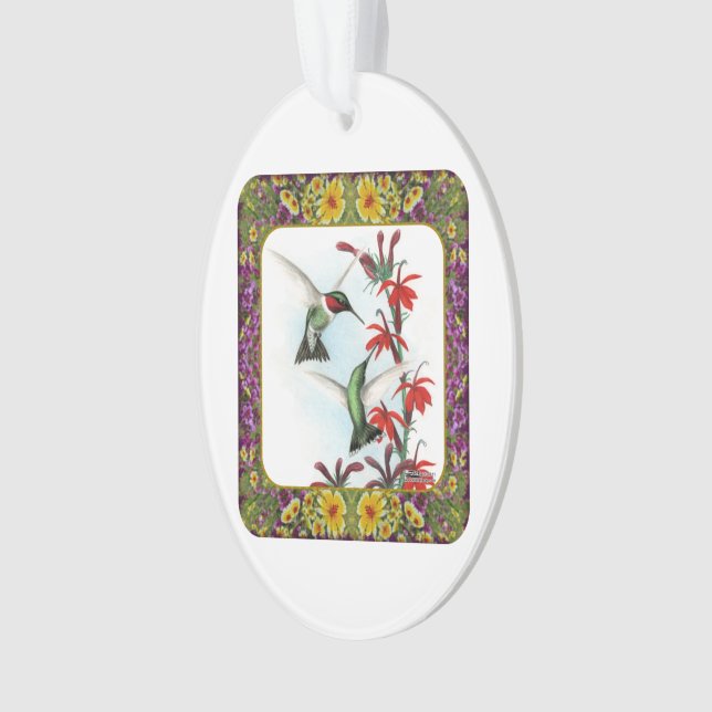 Hummingbirds and Flowers #5 (devant)