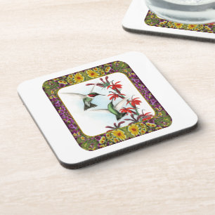 Hummingbirds and Flowers #5 Coaster