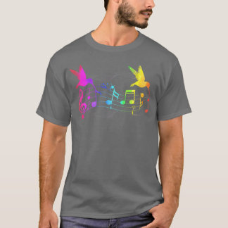 Hummingbirds And Music Notes friends T-Shirt