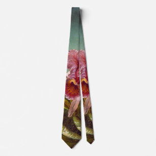 Hummingbirds and Orchid 1871 Tie
