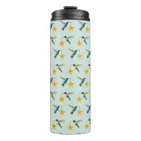 Hummingbirds and Stars  Thermal Tumbler