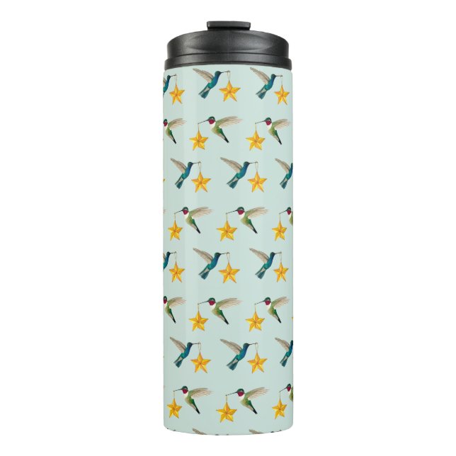 Hummingbirds and Stars  Thermal Tumbler (Front)
