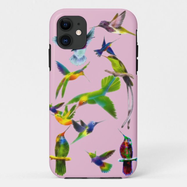 Hummingbirds Birdlover Designer Gift Case-Mate iPhone Case (Back)