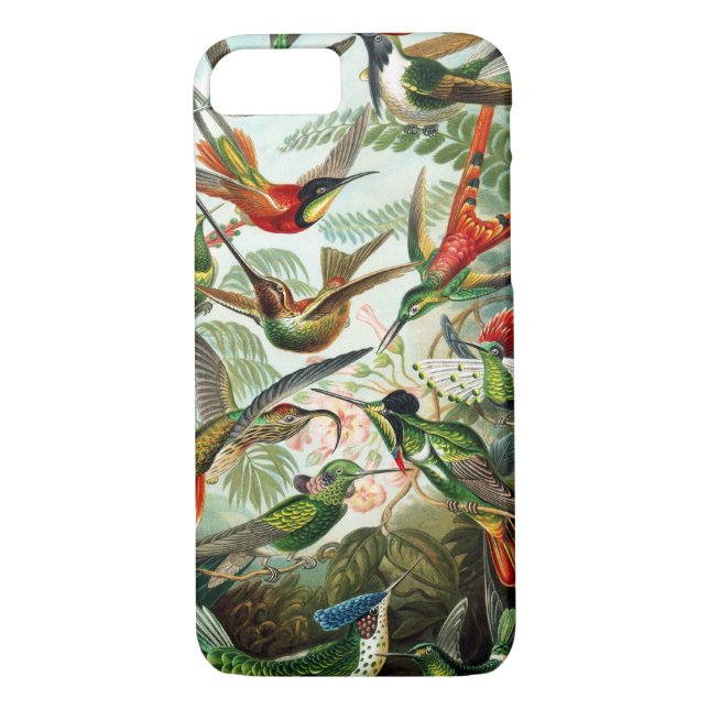 Hummingbirds by Ernst Haeckel Case-Mate iPhone Case (Back)