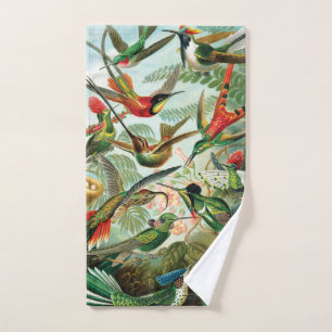 Hummingbirds by Ernst Haeckel Hand Towel