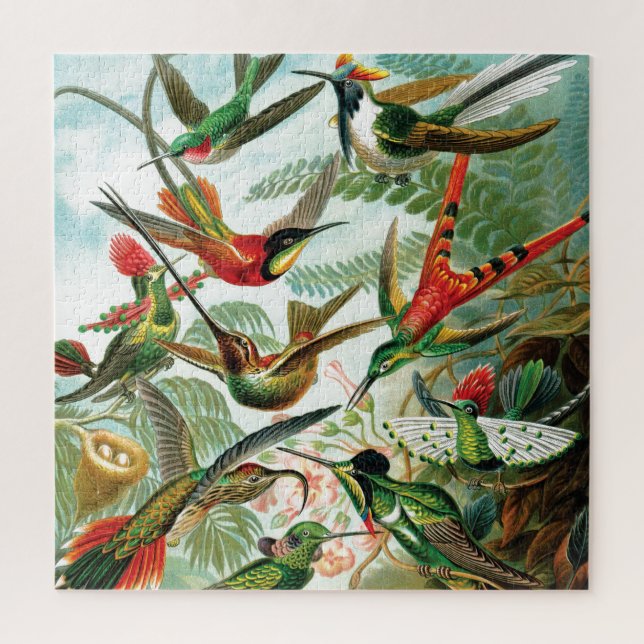 Hummingbirds by Ernst Haeckel Jigsaw Puzzle (Vertical)