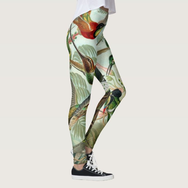 Hummingbirds by Ernst Haeckel Leggings (Right)