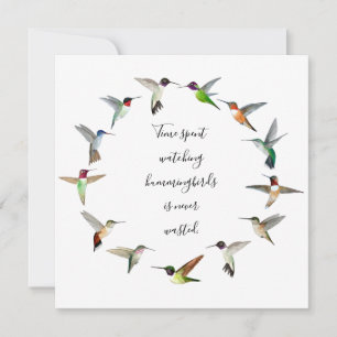 Hummingbirds card