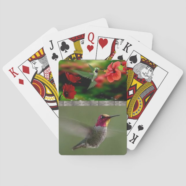 Hummingbirds Deck of Playing Cards (Back)