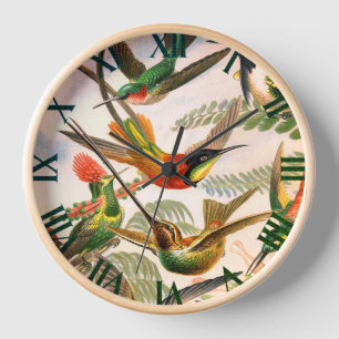 Hummingbirds - Ernst Haeckel Clock