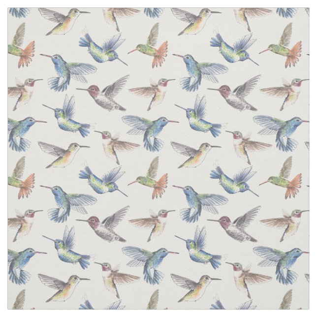 Hummingbirds Fabric (Swatch)
