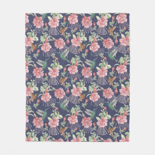 Hummingbirds Fleece Blanket