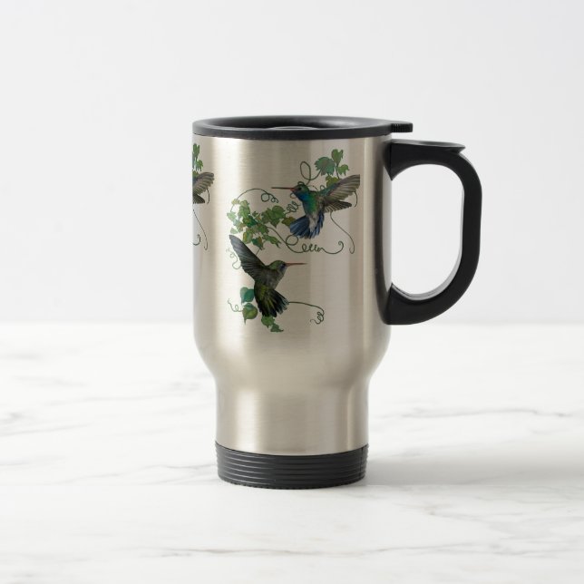 Hummingbirds Flight Travel Mug (Right)