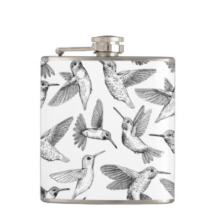 Hummingbirds Hip Flask