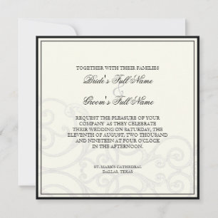 Hummingbirds in Swirls - Faire-part de mariage