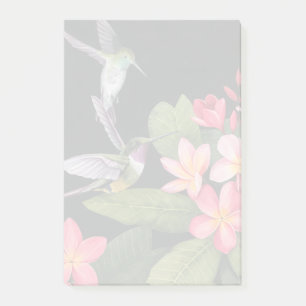 Hummingbirds In the Plumeria Post-it Notes