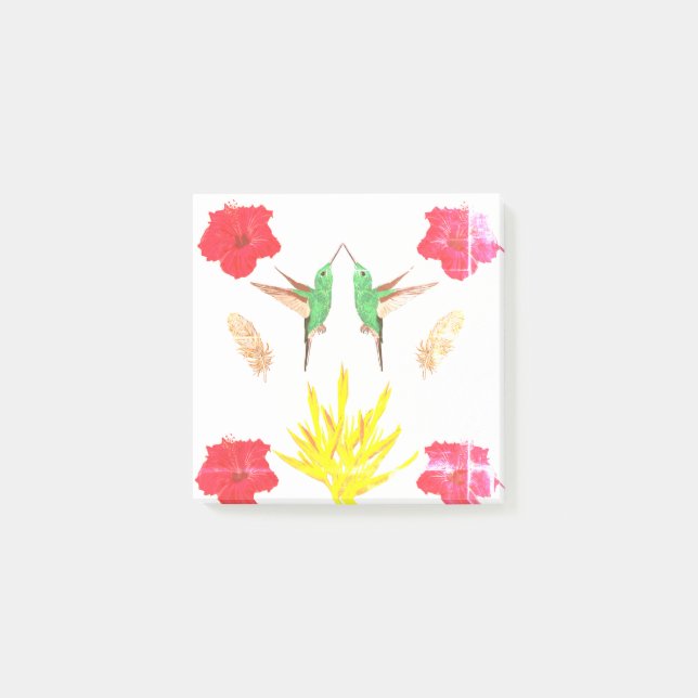 Hummingbirds inspiraton post-it notes (Front)