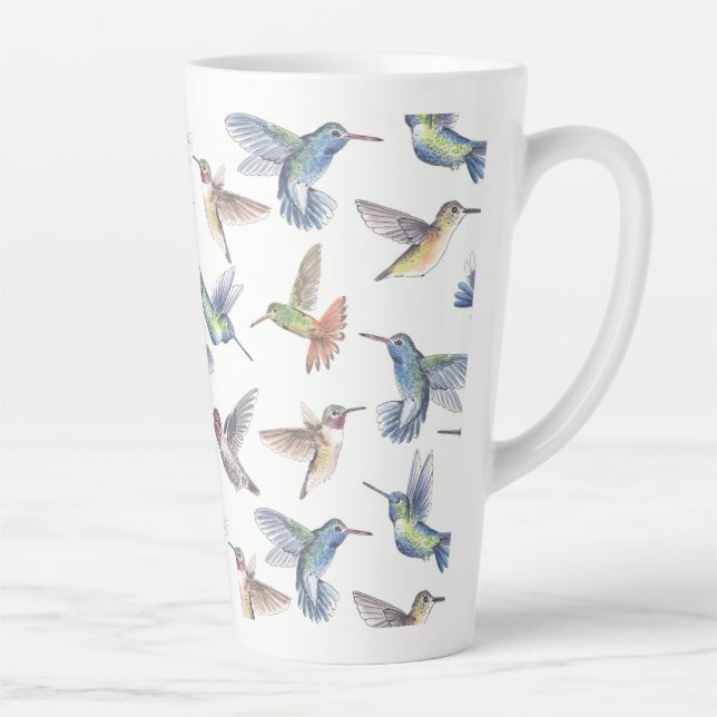 Hummingbirds Latte Mug (Right)