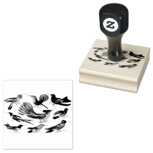 Hummingbirds Mixed Scrapbooking Rubber Stamp
