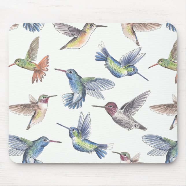 Hummingbirds Mouse Pad (Front)