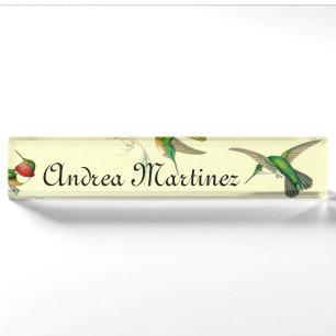 Hummingbirds Name Plate