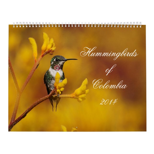 Hummingbirds of Colombia Calendar (Cover)