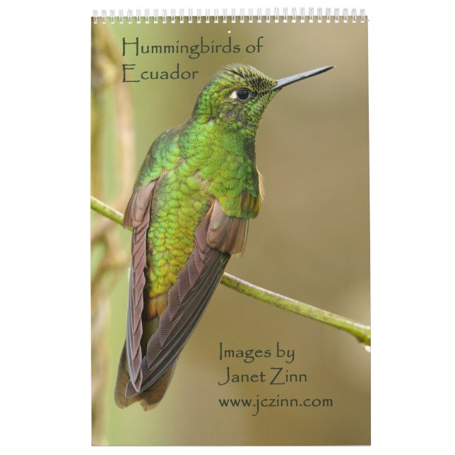Hummingbirds of Ecuador Calendar (Cover)