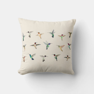 Hummingbirds of North America Throw Pillow