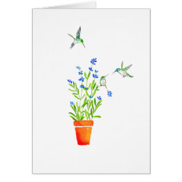 Hummingbirds on Lavender