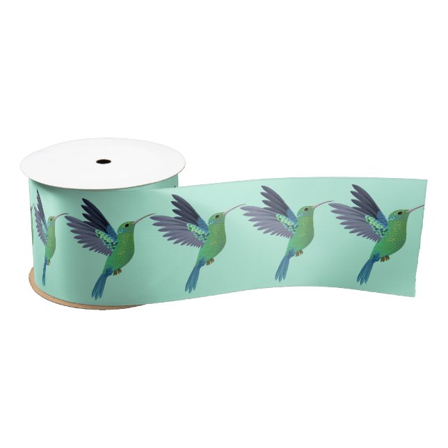 Hummingbirds Ribbon Satin Ribbon (Spool)