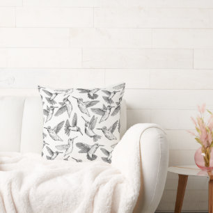 Hummingbirds Throw Pillow