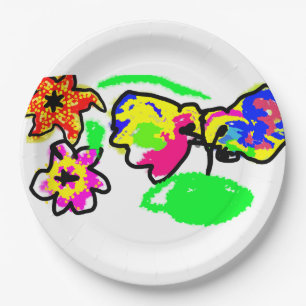 Hummingbirds Wedding Paper Plate