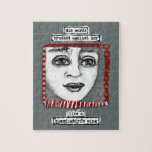 Hummingbird's Wing Jigsaw Puzzle<br><div class="desc">His words brushed against her like a hummingbird's wing". A face drawing from my Fragmented Stories collection.</div>