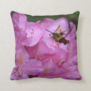 Hummmingbird Moth Throw Pillow
