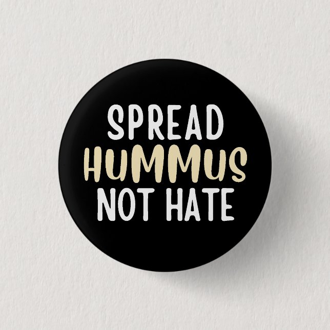 Hummus  1 inch round button (Front)