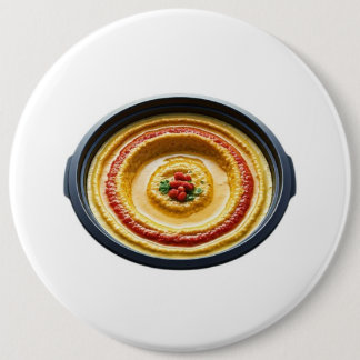 Hummus Hero 6 Inch Round Button