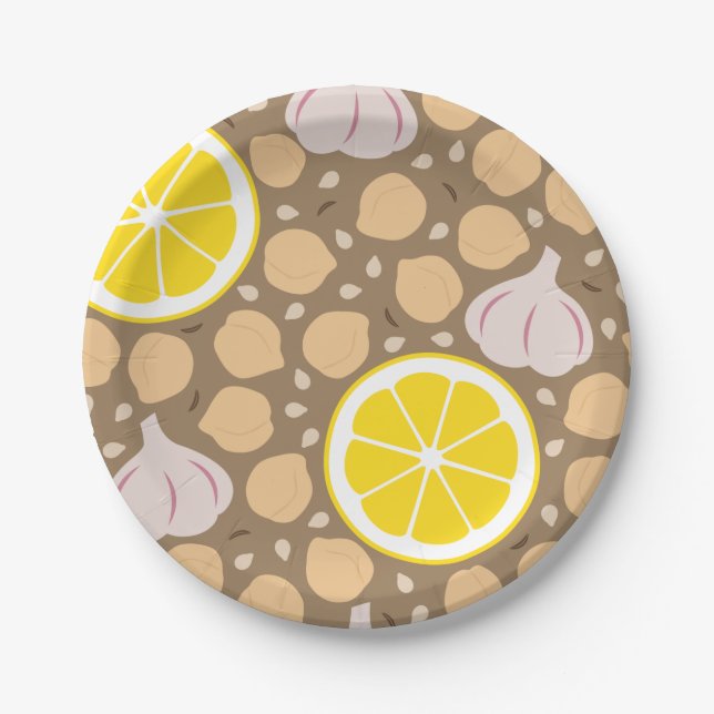 Hummus Paper Plate (Front)