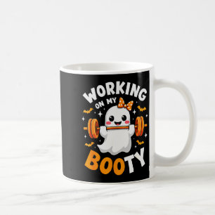 Humor Boo Working On My Booty Gym Fitness Hallowee Coffee Mug