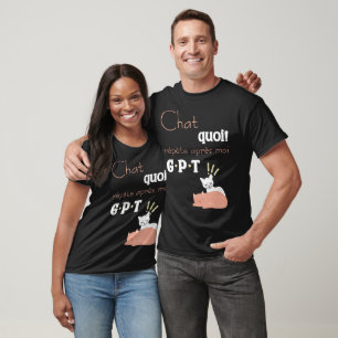Humor Chat GPT Design humorous cats T-Shirt