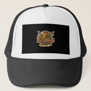 Humor Crow Funny Gothic F-Caw-F Trucker Hat