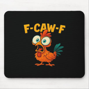 Humor Funny Crow F-Caw-F Gothic Mouse Pad