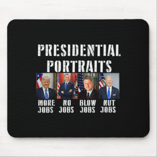 Humor Presidential Rtraits Trump Obama Biden Clint Mouse Pad
