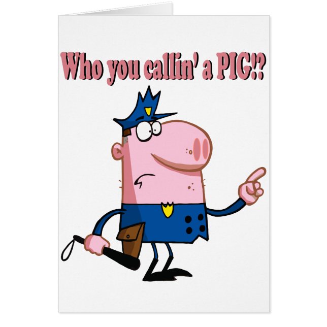 humoriste caricaturiste de porc (Devant)