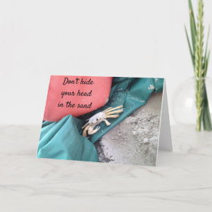 HUMOROUS **50th BIRTHDAY** BEACH CARD