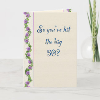 Humorous 50th Birthday Card