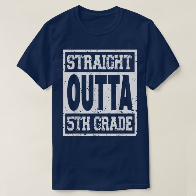 Humorous 5th Grade Slogan for Grade 5 Student Teac T-Shirt (Design Front)